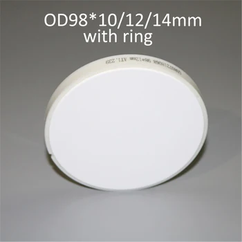 

1 Piece ST/HT OD98*10/12/14mm Dental Lab Material Zirconia Block With Plastic Ring Outside For Open CADCAM Milling System