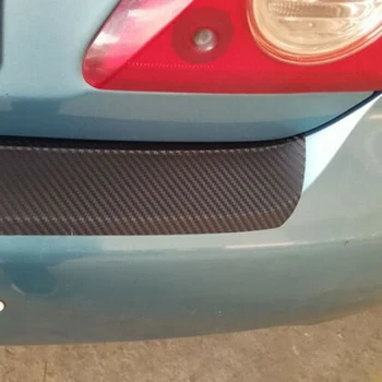 

Panel Vinyl Carbon fiber Seal protector Style Car Guard Bumper Sticker Black Door plate Scraper Practical Durable