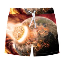 Новинка; стильные летние шорты для мальчиков с принтом в виде космоса и звезды; От 2 до 10 лет; детская одежда