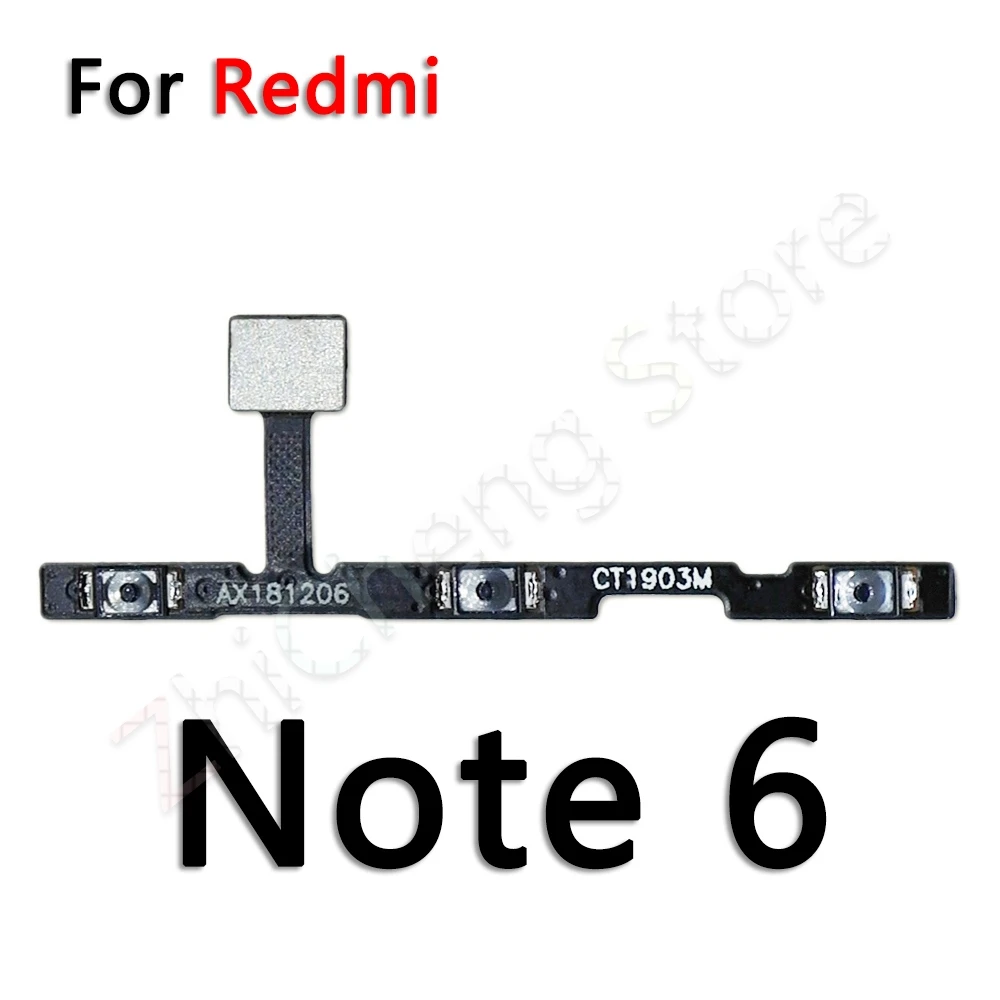 Кнопка включения/выключения питания гибкий кабель для Xiaomi Redmi Note 3 4 4x5 5A 6 6A Plus Pro
