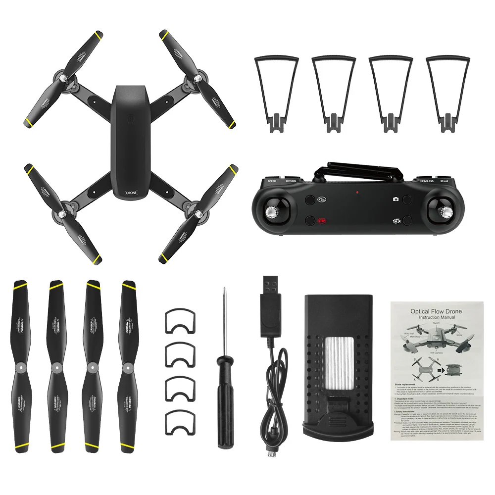 GoolRC SG700-D обновленный складной Радиоуправляемый Дрон wifi FPV 4K двойная камера селфи Дрон режим слежения управление приложением Квадрокоптер для подарка игрушка