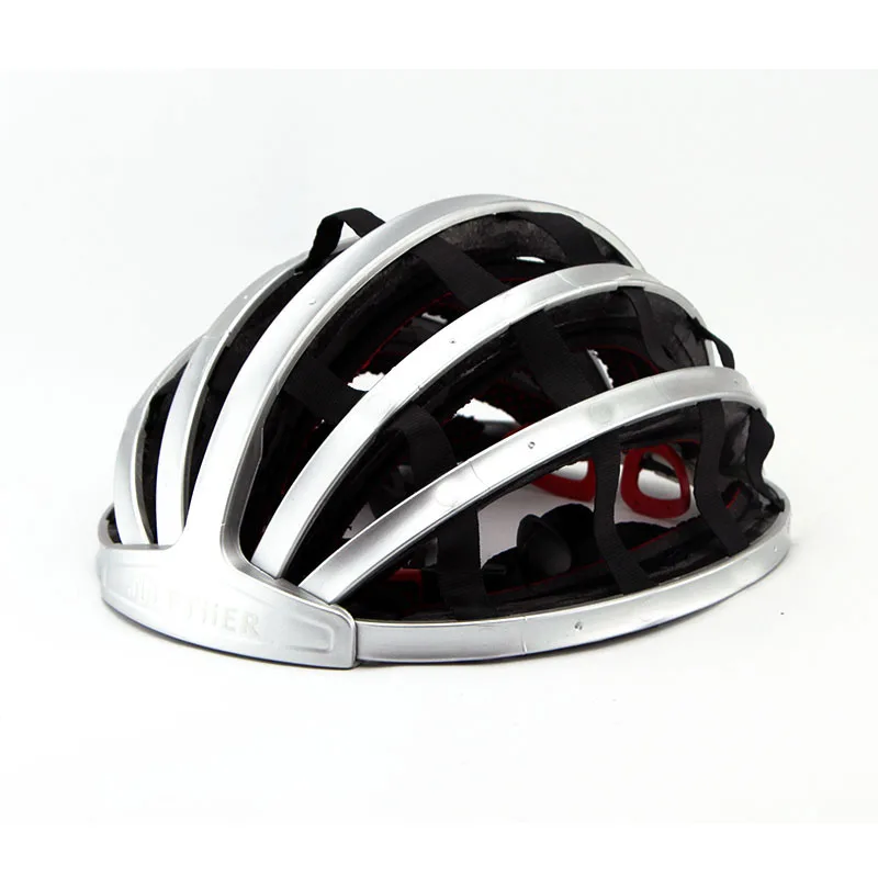 Ftiier складной велосипедный шлем портативный дорожный велосипед MTB шлемы открытый спорт Горный туризм для безопасности кемпинга шапка Горячая Распродажа - Цвет: Silver