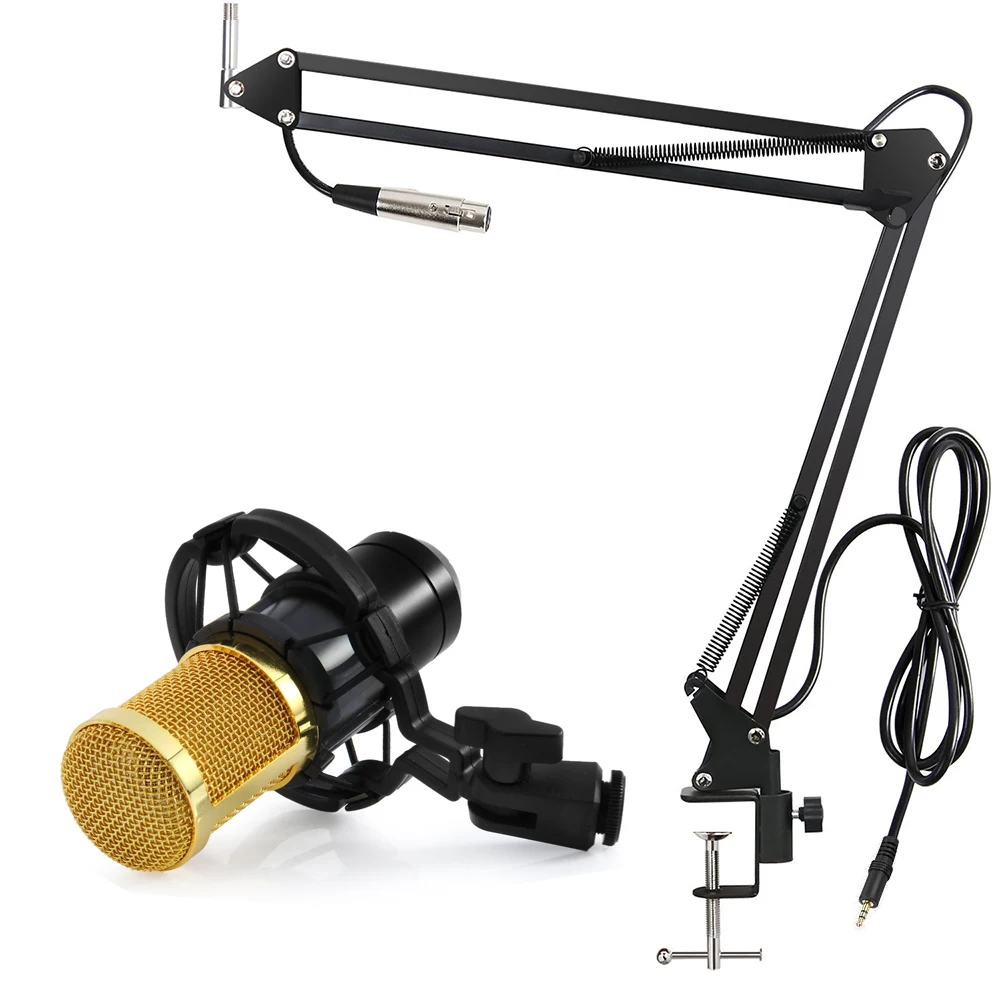 GEVO BM800 Microphone for Computer Wired Studio Condenser Karaoke Mic