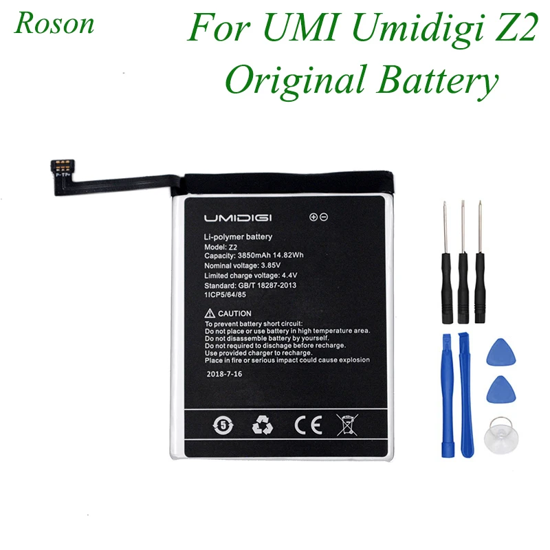 Аккумулятор Roson для UMI Umidigi Z2 3850 мАч 100% Новые запасные части аксессуары телефона