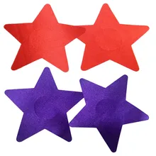 Горячая Распродажа, 5 цветов, новинка, сексуальные блестки, красный, синий, черный, телесный, фиолетовый, со звездами, покрытие на соски, лепестки груди, 1 пара, высокое качество