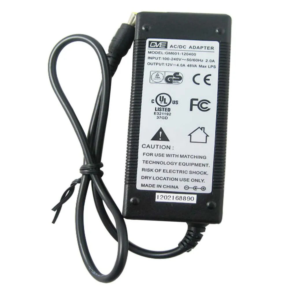 

10PCS/LOT 12V 4A high quality DC Power supply Power adapter for 5w 7w 10w 15w FM transmitter