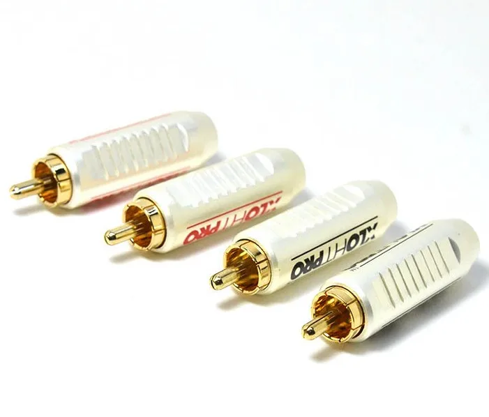 4 шт./8 шт. в партии штекеры RCA Hi Fi для США коннекторы Coaxia аудиосигнала клеммные