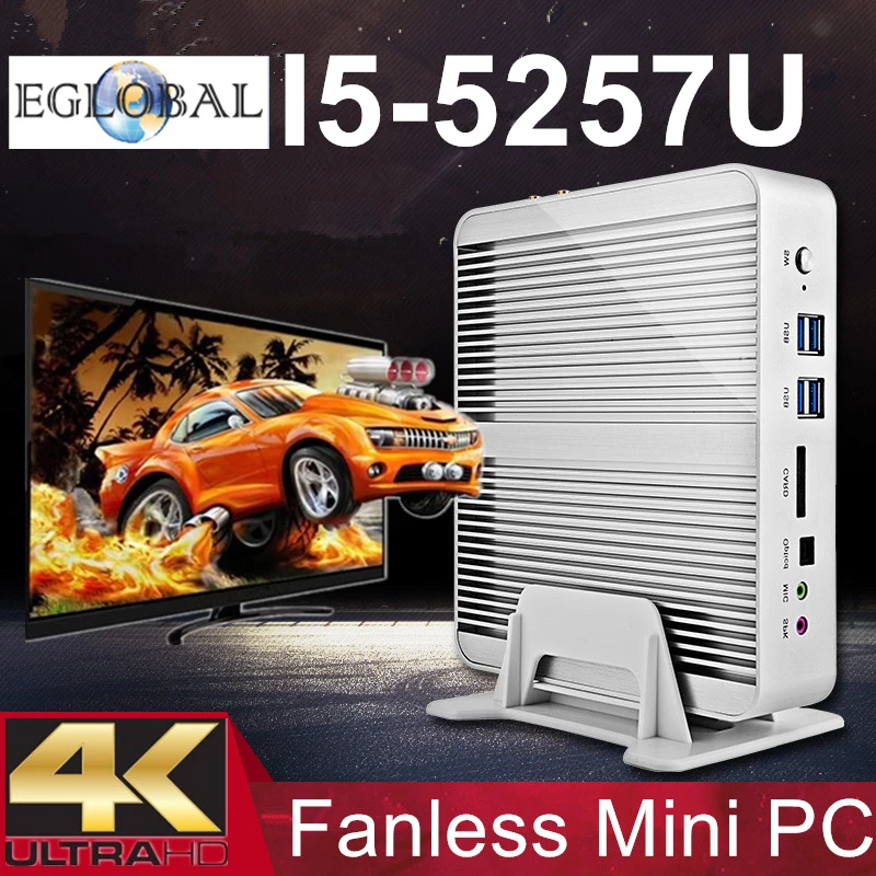 Lowest Price Cheap Fanless Barebone i5 i3 Mini PC Haswell PC Intel Core i5 5257U i5 4258U 4K HTPC Graphics Iris 5100 2*Nics 2*HDMI 300M Wifi Lowest Price Cheap Fanless Barebone i5 i3 Mini PC Haswell PC Intel Core i5 5257U i5 4258U 4K HTPC Graphics Iris 5100 2*Nics 2*HDMI 300M Wifi