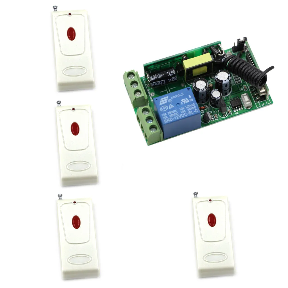 AC 85 250V 1CH Wireless Relay Remote Control Light Switch Radio Light