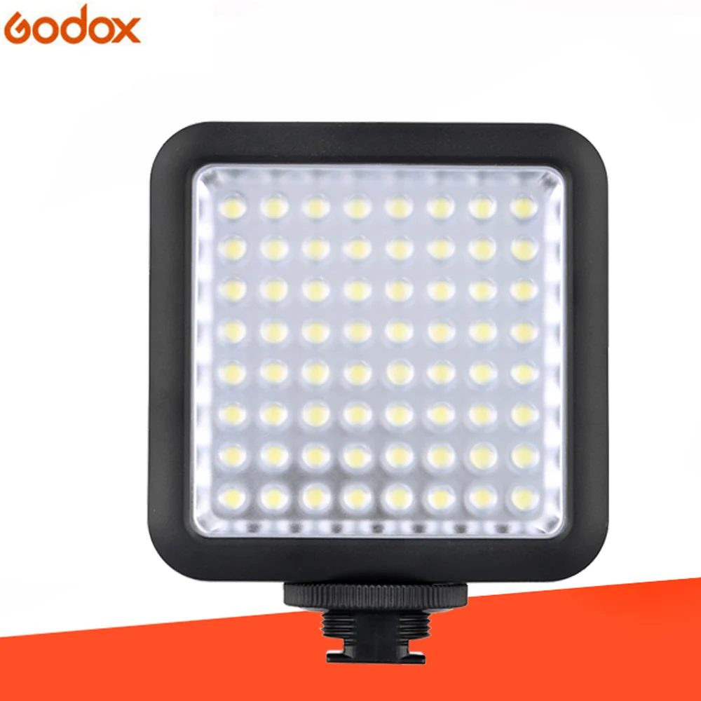 

Godox LED64 LED Video LED Lamp for DSLR Camera Camcorder mini DVR as Fill Light for Wedding News Interview Macro photography
