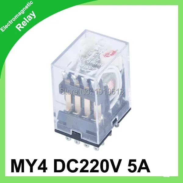 LED MY4 General Purpose Relay 220v dc ,4pdt,14pins,20pcs per lot-in