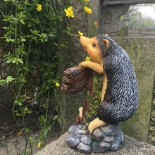 Ёжик из смолы Welome тарелка Украшения Сада Животных