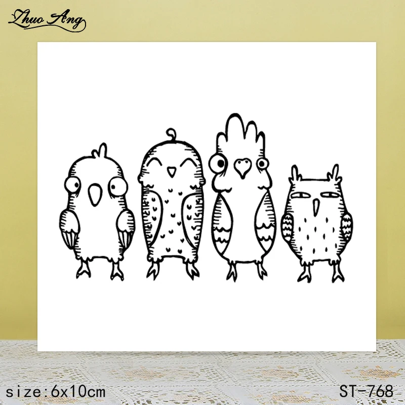 

ZhuoAng ST-768 transparent silicone stamp / stamp DIY scrapbook / photo album decorative transparent seal
