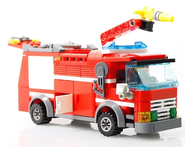 

206pcs 8054 Fire Fight Truck Building Blocks Kits DIY Enlighten Child Educational Construction Bricks Kids Gift Toys