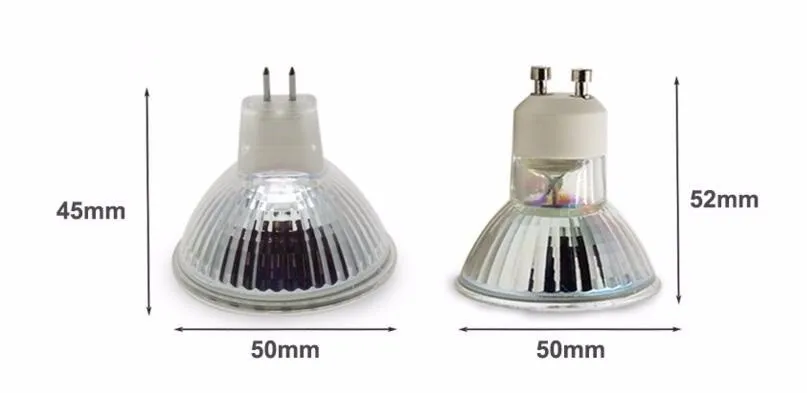 Стекло тела GU10 MR16 Светодиодный прожектор AC110V/220 V 5 w COB Светодиодный прожектор лампы теплый белый холодный белый