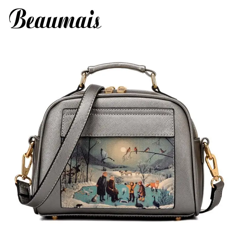 Beaumais Pu Leather font b Women b font Leather font b Handbag b font font b