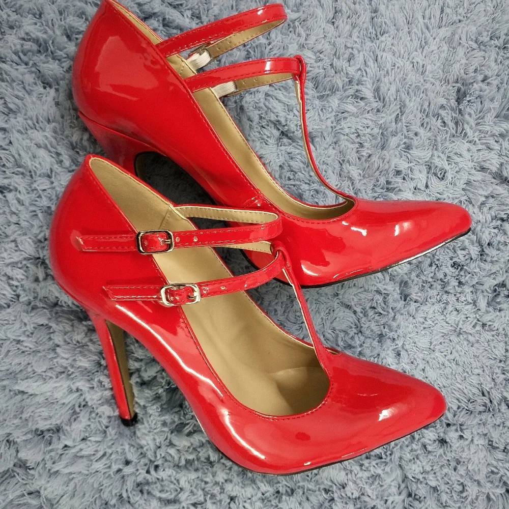 CHMILE CHAU/пикантные вечерние женские туфли из искусственной кожи с жемчугом туфли-лодочки на высоком каблуке-шпильке с острым носком и Т-образным ремешком zapatos mujer 0640-i