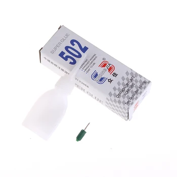 

TPXCKz Strong Super Glue 502 Cyanoacrylate Adhesive Liquid School Wood Rubber Leather Paper Stationery DIY Party Decor Supplies