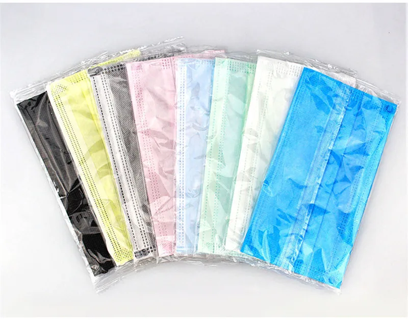 Stks Wegwerp Профессиональный Medische анти-штаф индивидуального pakket/шт Gezonde Gezichtsmasker Lagen Mond Maskers Niet stof