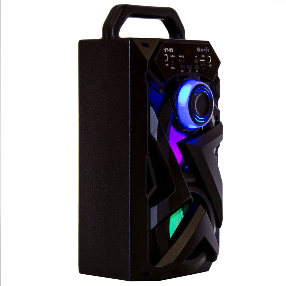 

Karaoke speaker with 2 input Microphone karaoke bluetooth speaker Portable USB Reader / TF card, FM Smartphones LED Light
