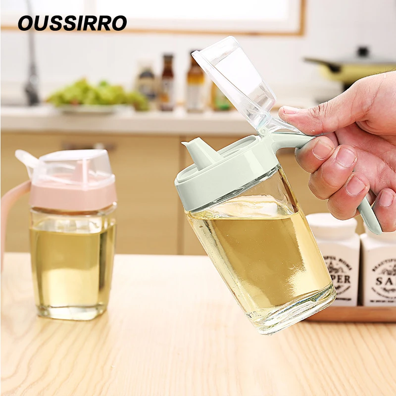 

1 glass leak-proof oil tank soy sauce bottle Gravy Boat vinegar bottle sesame oil bottle kitchen accessories 350 500 ml optional