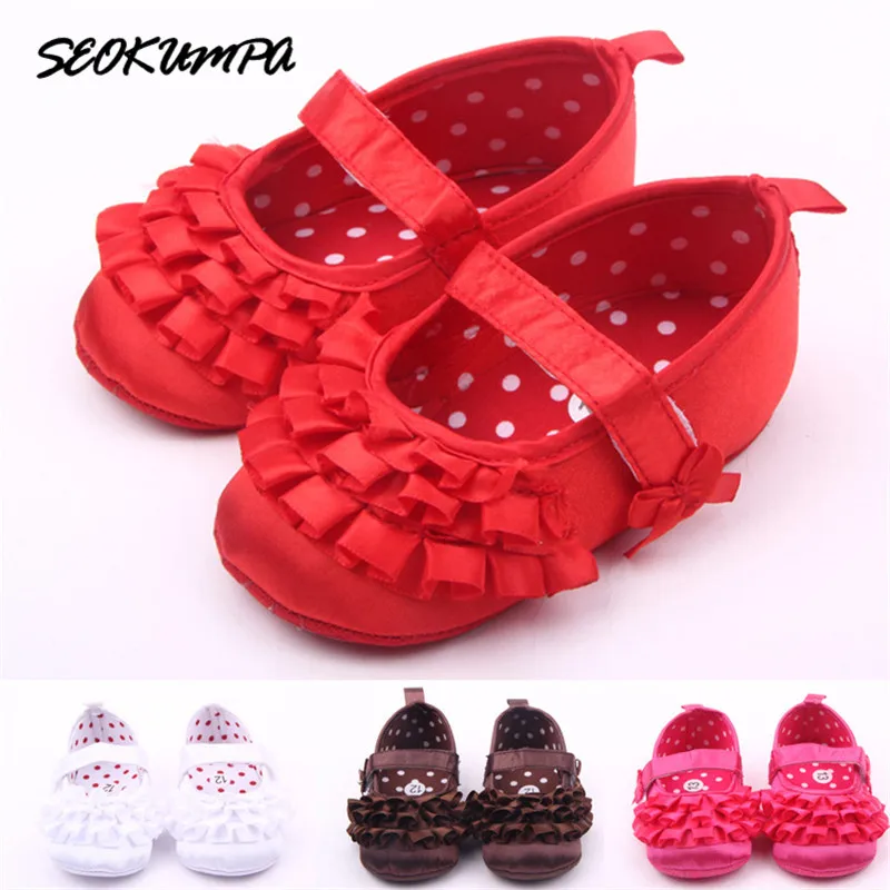 

Fashion Baby Shoes Newborn Silk Cloth Solid Rose Flowers Footwear For Girls Newborns Baby Shoes Moccasins 4 Colors Infant Shoes
