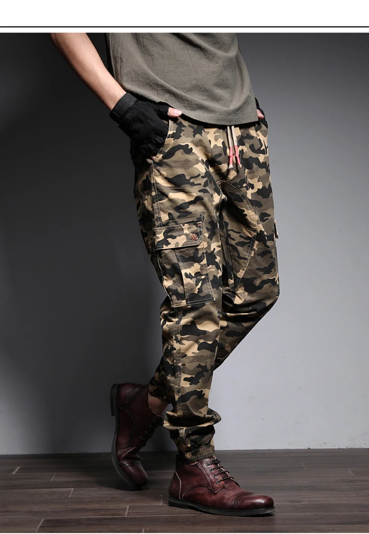 Gersri размера плюс S-7XL Мужская модная уличная одежда мужские джинсы s штаны для бега Молодежные повседневные всесезонные военные брюки мужские джинсы