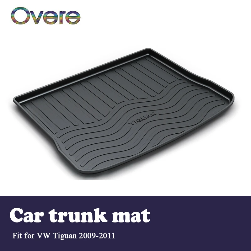 

Overe 1Set Car Cargo rear trunk mat For VW Tiguan 2009 2010 2011 Boot Liner Styling Waterproof Carpet Anti-slip mat Accessories