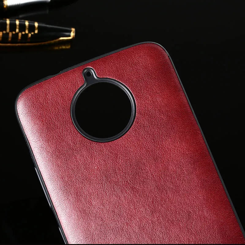 Чехол для moto rola G5S G6 G7 Plus роскошный винтажный кожаный чехол с силиконовым