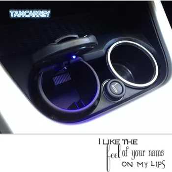 

car styling LED Ash Tray Ashtray Storage Cup for Jaguar XF XJ XJS XK S-TYPE X-TYPE XJ8 XJL XJ6 XKR XK8 XJS X320 X308 SAAB 9-3
