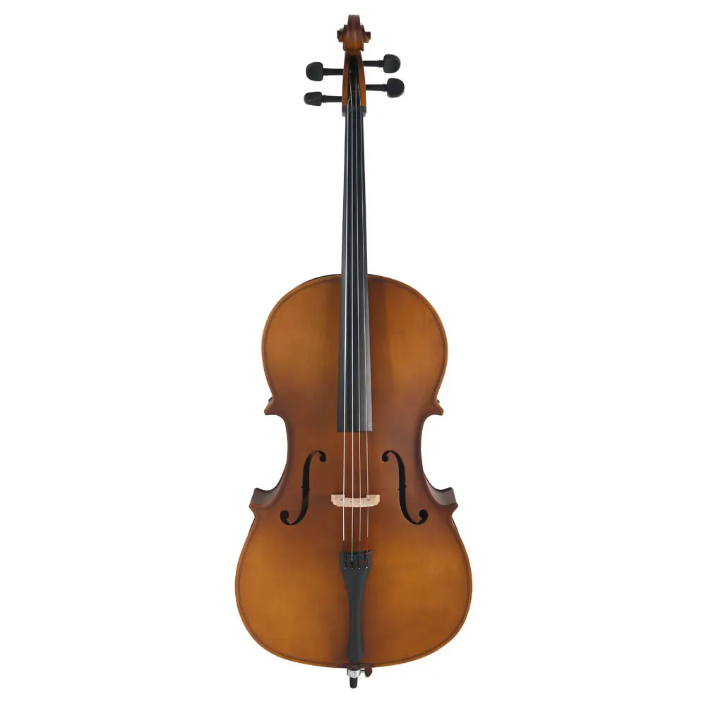 

4/4 Acoustic Cello with Storage Case Bow Rosin Professional Cello for Learners Beginner Musical Instrument Wood Color - US Stock