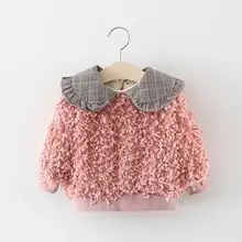Платье для маленьких девочек, свитшоты han edition, новая коллекция осенне-зимней одежды с бархатной подкладкой для маленьких кукол, верхняя одежда без подкладки, куртка