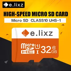 E. lixz 10 шт./лот оптовая цена 100% реальная емкость TF карта/Micro SD карта 8 ГБ 16 ГБ 32 ГБ 64 Гб класс 10 карта памяти Microsd