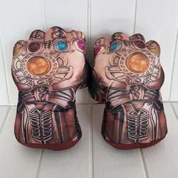 Мстители 4 эндигра танос Бесконечность гаунтлет Косплей костюмы Бесконечность камни плюшевая перчатка с крагами