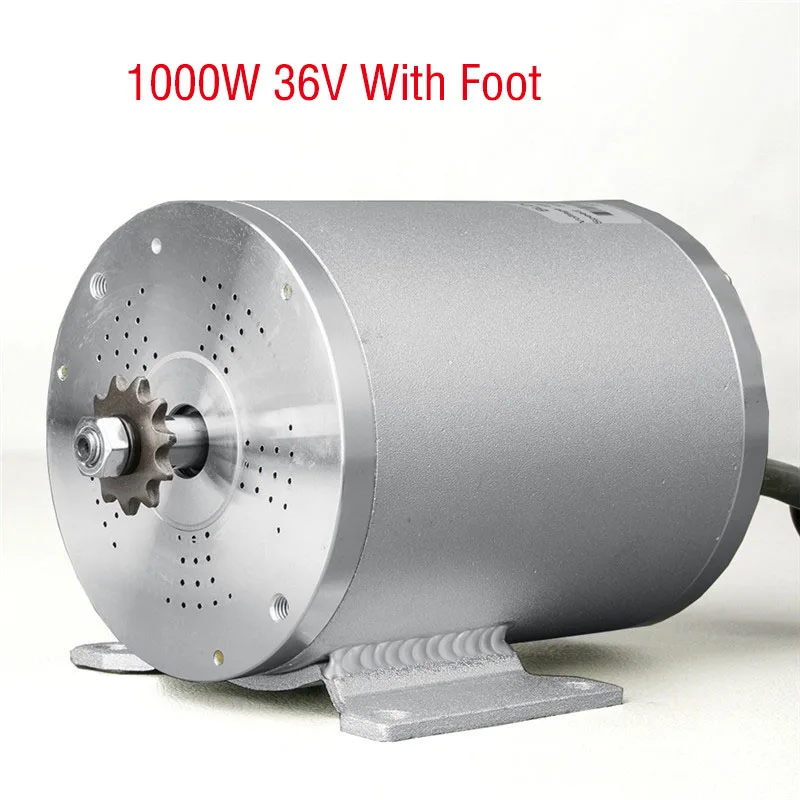 BLDC 36V 48V 1000W Brushless Motor For Electric Bike Scooter Bicycle Engine Tricycle Wheelbarrow DIY 3100-3500r/min Wholesale - Цвет: 48V 1000W With Foot