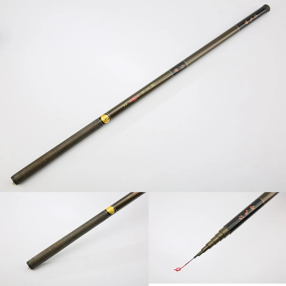 New 2.7m-7.2m Stream Pole Telescopic Spinning Fishing Rod FRP for Freshwater