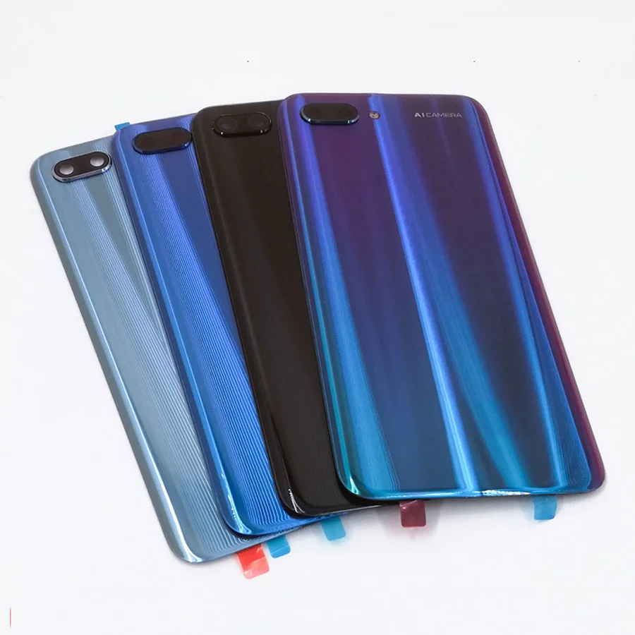 100% оригинальное стекло для Huawei honor 10 задняя крышка батарейного отсека корпуса