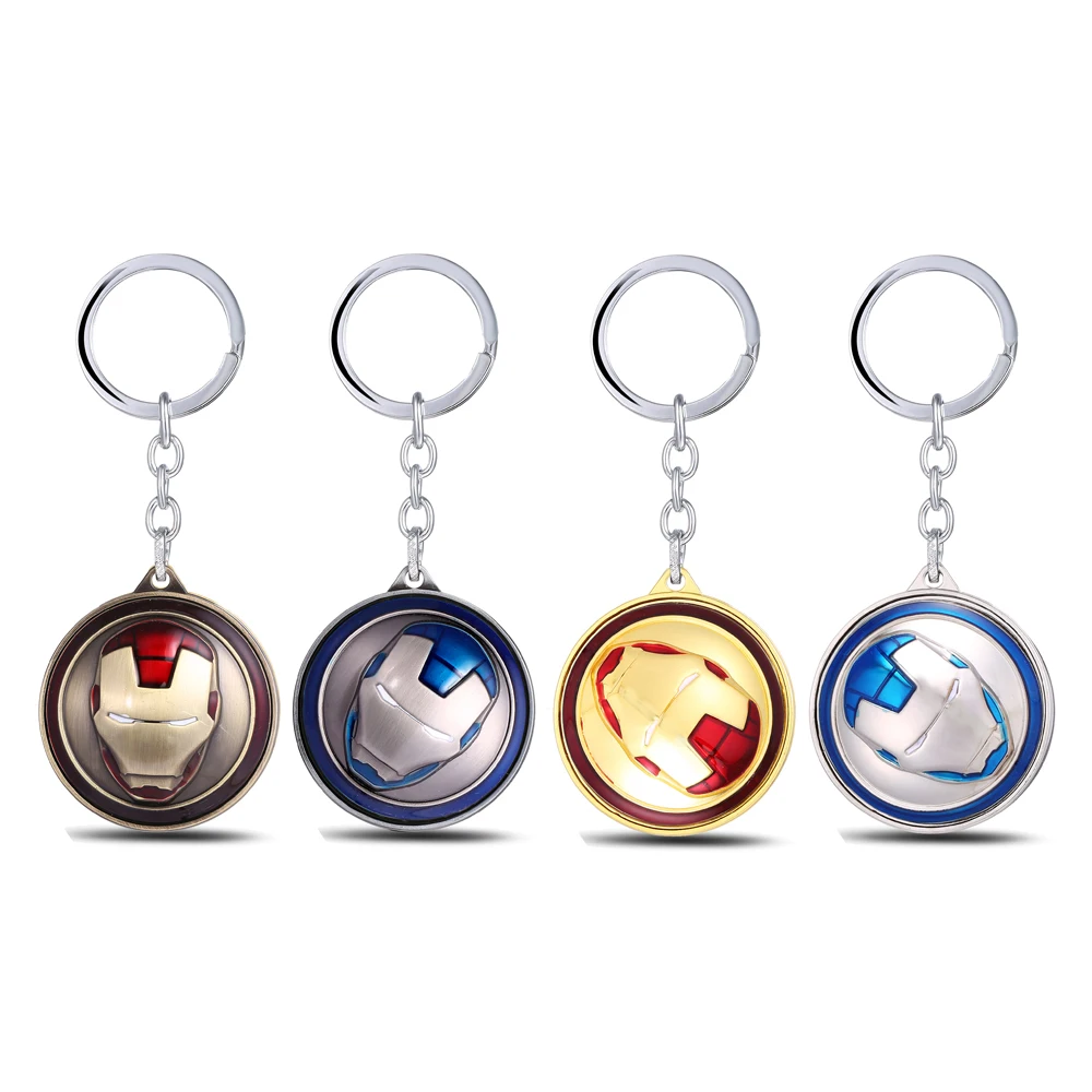 Мстители Капитан Америка Поворотная цепочка для ключей щит брелоки для подарка брелок для ключей от автомобиля chaveiro ювелирные изделия Брелок сувенир