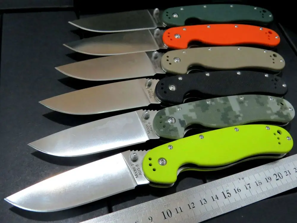 

New Hunting Tactical Survival Folding Knife With Sand Light Surface 9CR18MOV Blade G10 Handle Camping Outdoor Pocket Knives
