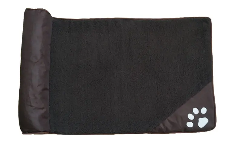 fine joy Pt Dog Bed Blue Brown Dog House Sofa Kennel Square Pillow For Large Dogs Cat House Beds Mat Pet Supplies