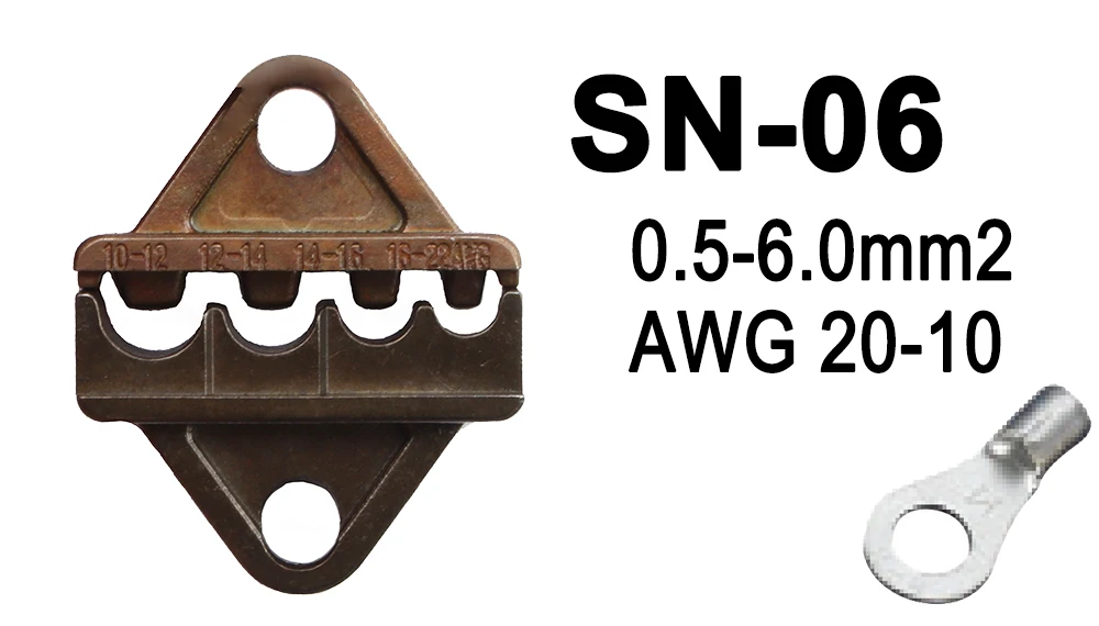 SN-06 челюсти 0,25-6 мм2 плоскогубцы для модели sn