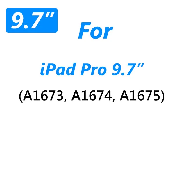 Для ipad Pro 10,5 Защитное стекло для экрана для ipad 9,7 закаленное стекло A1673 A1893 A1954 защита 2.5D 9 H защитная пленка - Цвет: For IPad Pro 9.7