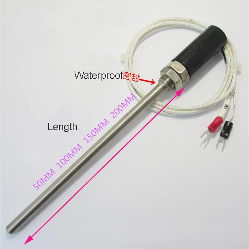 

0~400 degree Thermocouple J type temperature sensor temp. probe with 1m wire