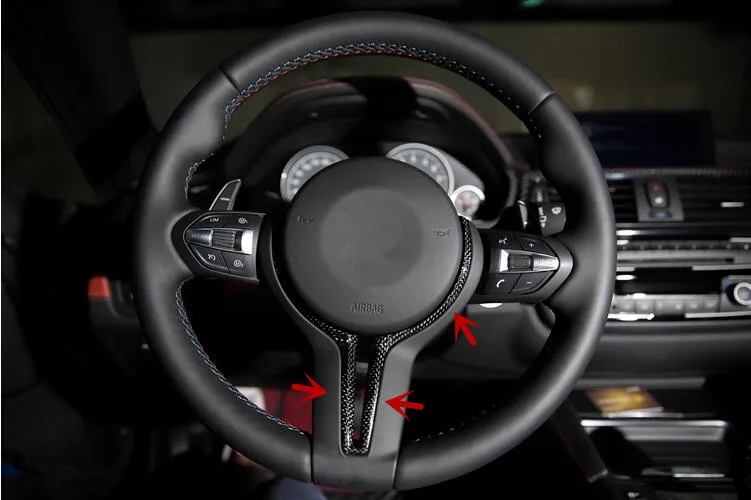 

For BMW F80 M3/F82 F83 M4/F10 M5/F12 M6/X5M F15 X6M F16 Carbon Fiber Steering Wheel Trim Cover