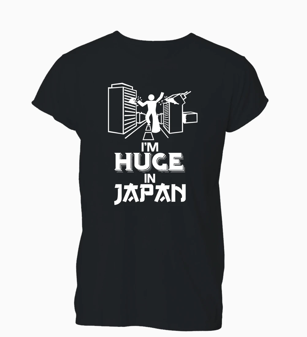 Мужская футболка с круглым вырезом I'm huge In Japan забавная хипстерская Tumblr летний