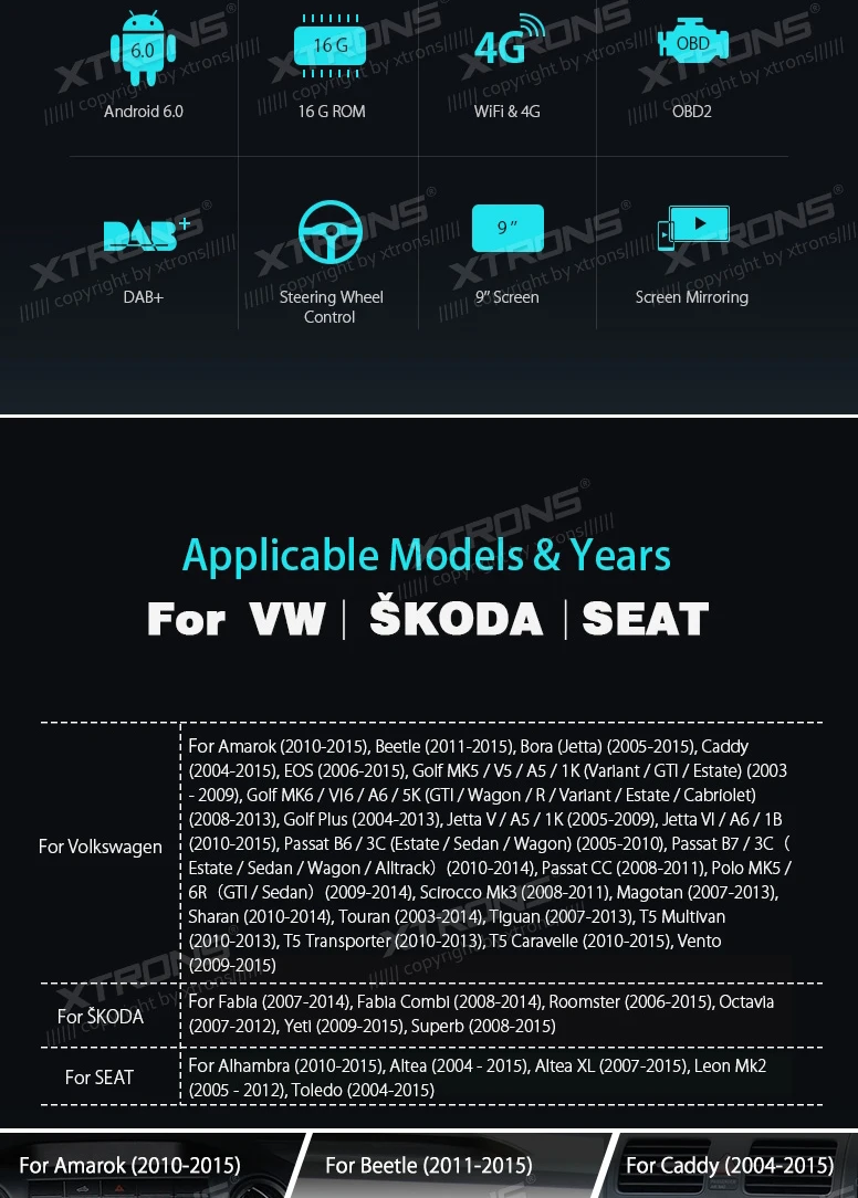 Best 9" Quad Core Android 6.0 OS Special Car Multimedia GPS Radio for Skoda Fabia 2007-2014 & Octavia 2007-2012 & Superb 2008-2015 1