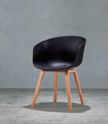 Armchair soft comfortable chair solid wood simple backrest chair.
