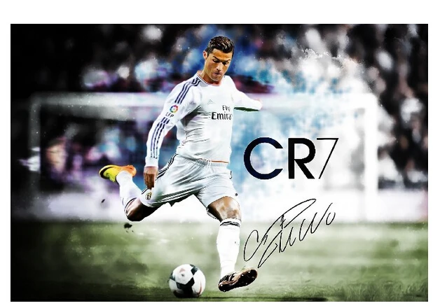 Football Stars CR7 Cristiano Ronaldo POSTER For Home ...