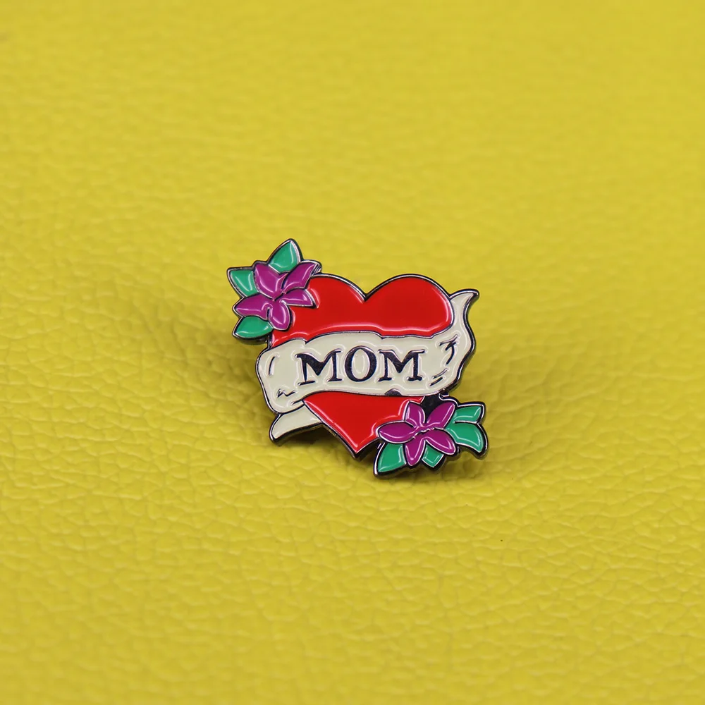 Mom Brooch Gift For Mom Lapel Mom Pin Mom Pin Mom Enamel Pin
