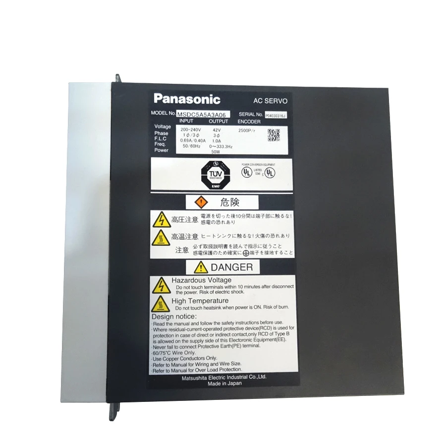 MSDC5A5A3A06 Сервопривод переменного тока P/N. J3153032A Z Axis для SAMSUNG CP45NEO, CP55 станок для поверхностного монтажа, переплет, б/у